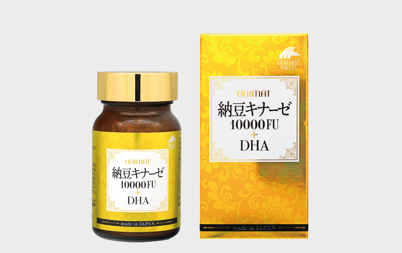 新商品のお知らせ「納豆キナーゼ 10000FU+DHA」