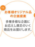 お客様オリジナル品の企画提案